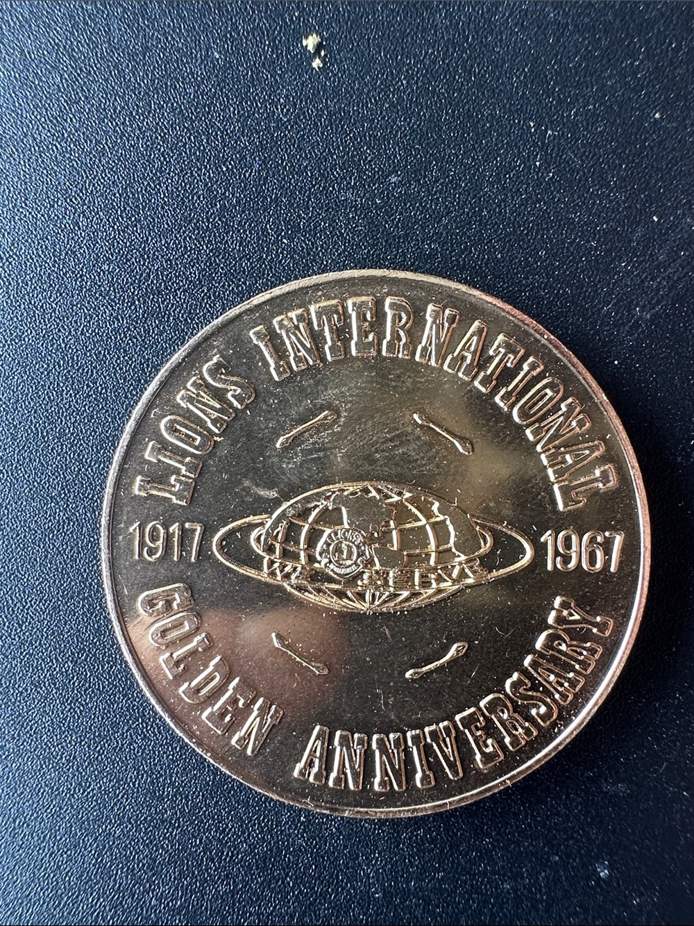 Vintage Jefferson Lions International Challenge Coin 1917-67 Golden Anniversary!
